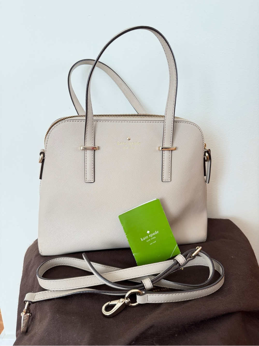 Kate Spade Beige Satchel with straps